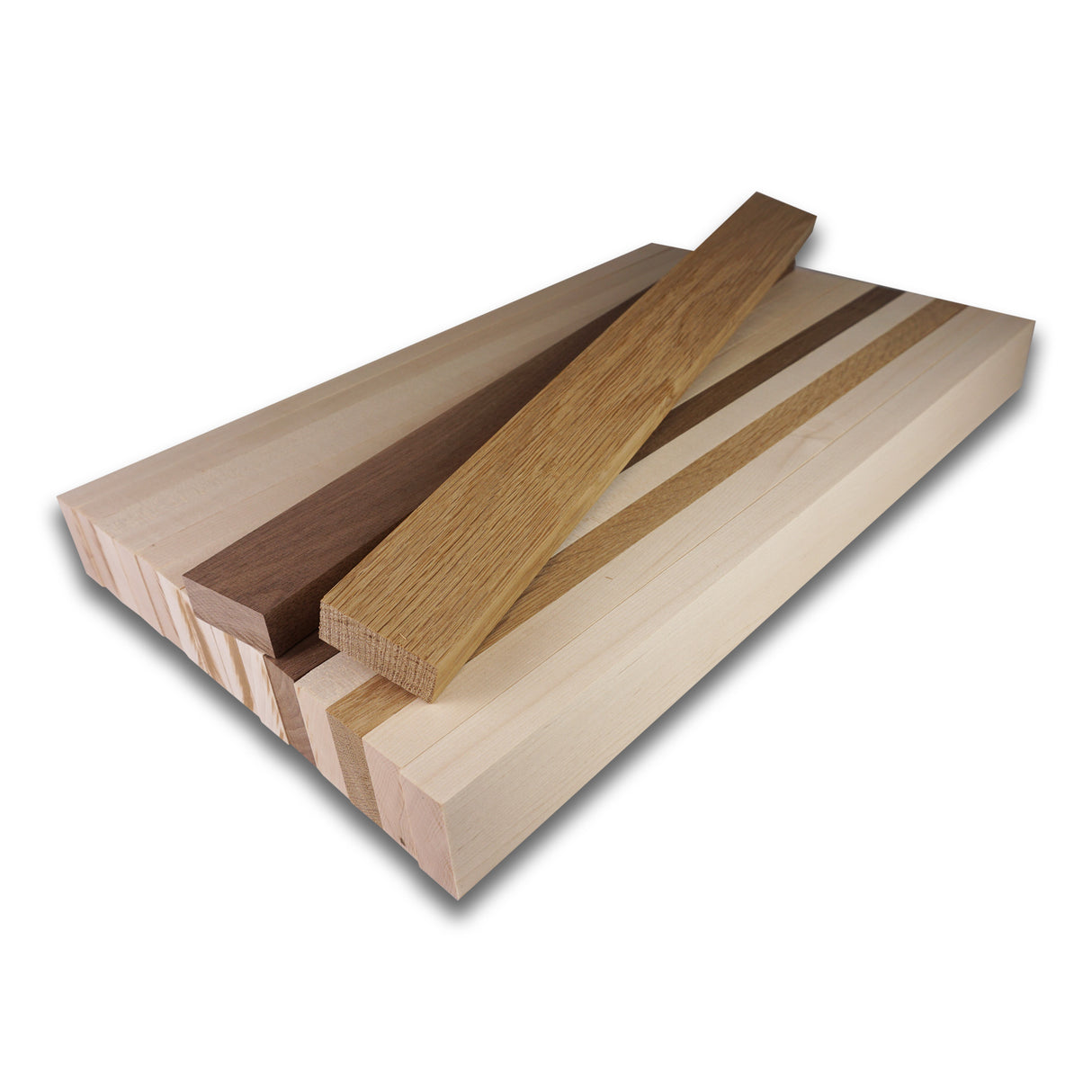 Cutting Board Kit - Maple Accent Cutting Board (16pcs 3/4" x 1-3/4")