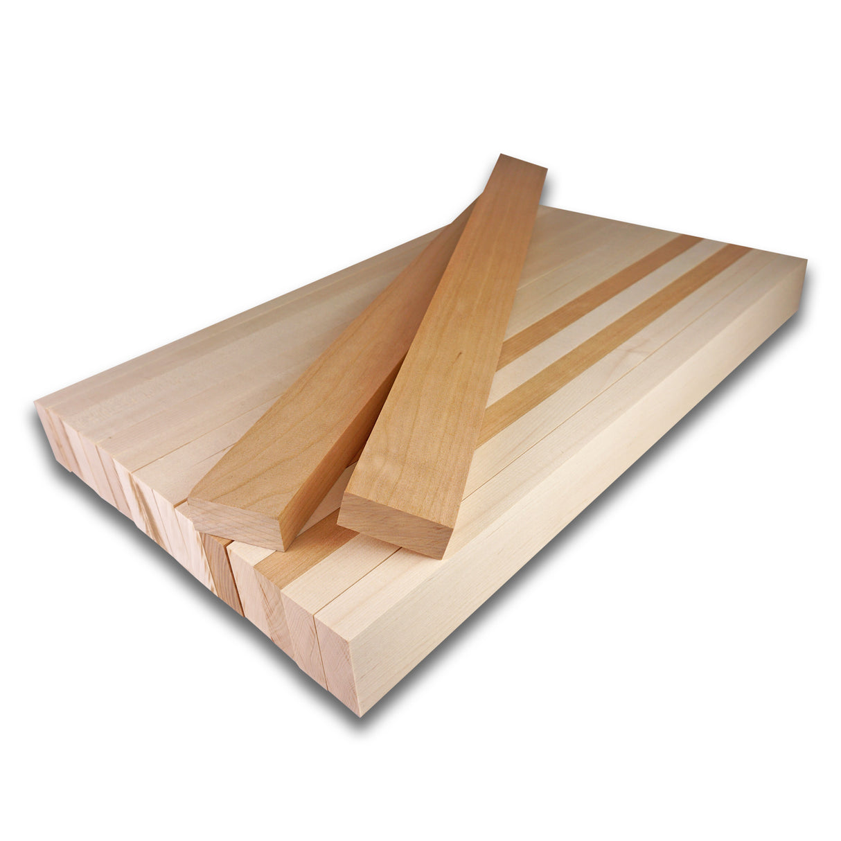 Cutting Board Kit - Maple Accent Cutting Board (16pcs 3/4" x 1-3/4")