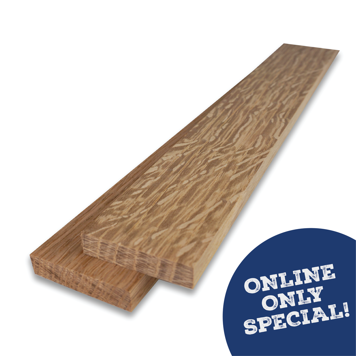 3/8" x 1-3/4" Quartersawn White Oak Widget Wood Special