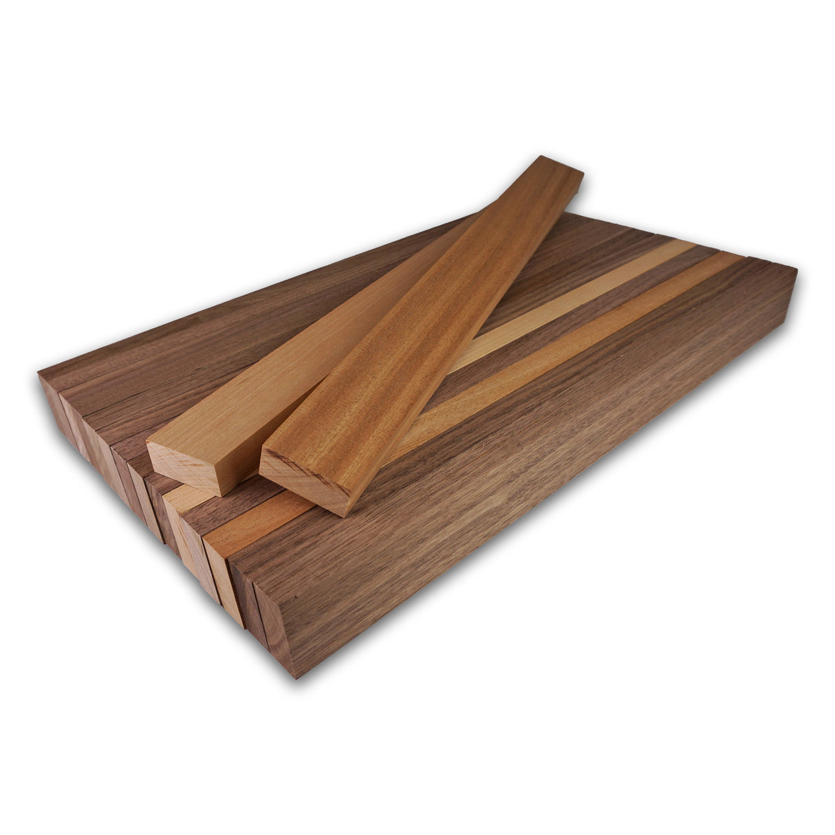 Cutting Board Kit - Walnut Accent Cutting Board (16pcs 3/4" x 1-3/4")