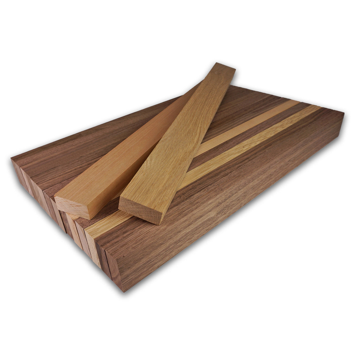 Cutting Board Kit - Walnut Accent Cutting Board (16pcs 3/4" x 1-3/4")