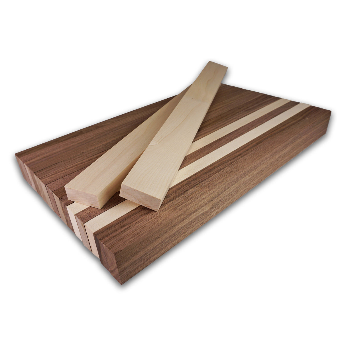 Cutting Board Kit - Walnut Accent Cutting Board (16pcs 3/4" x 1-3/4")