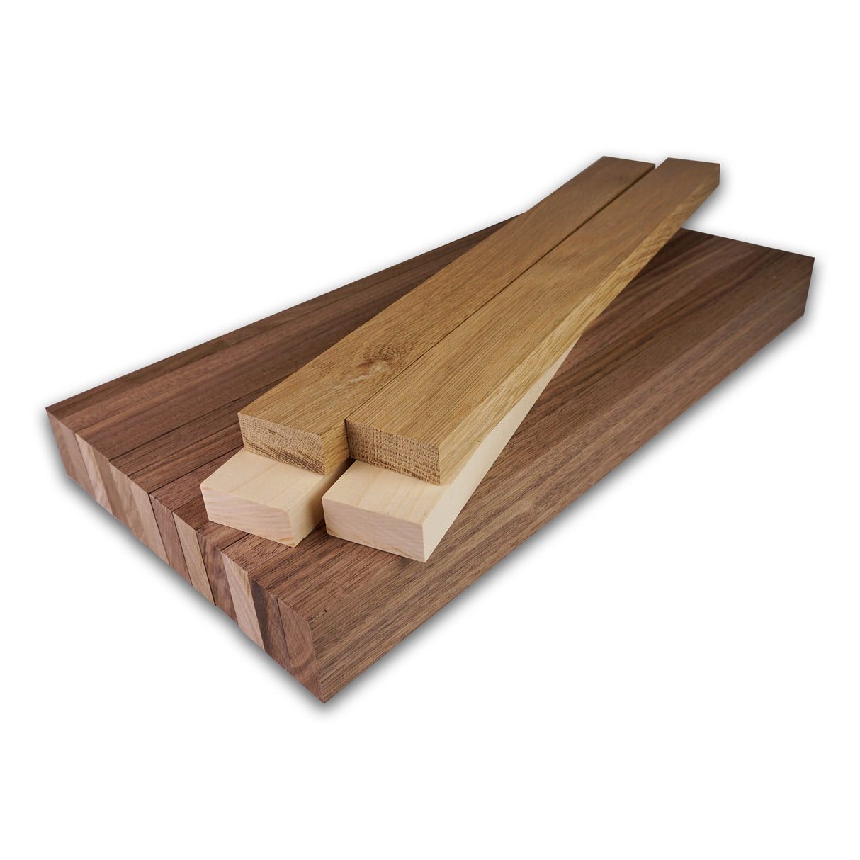 Cutting Board Kit - Walnut Accent Cutting Board (16pcs 3/4" x 1-3/4")