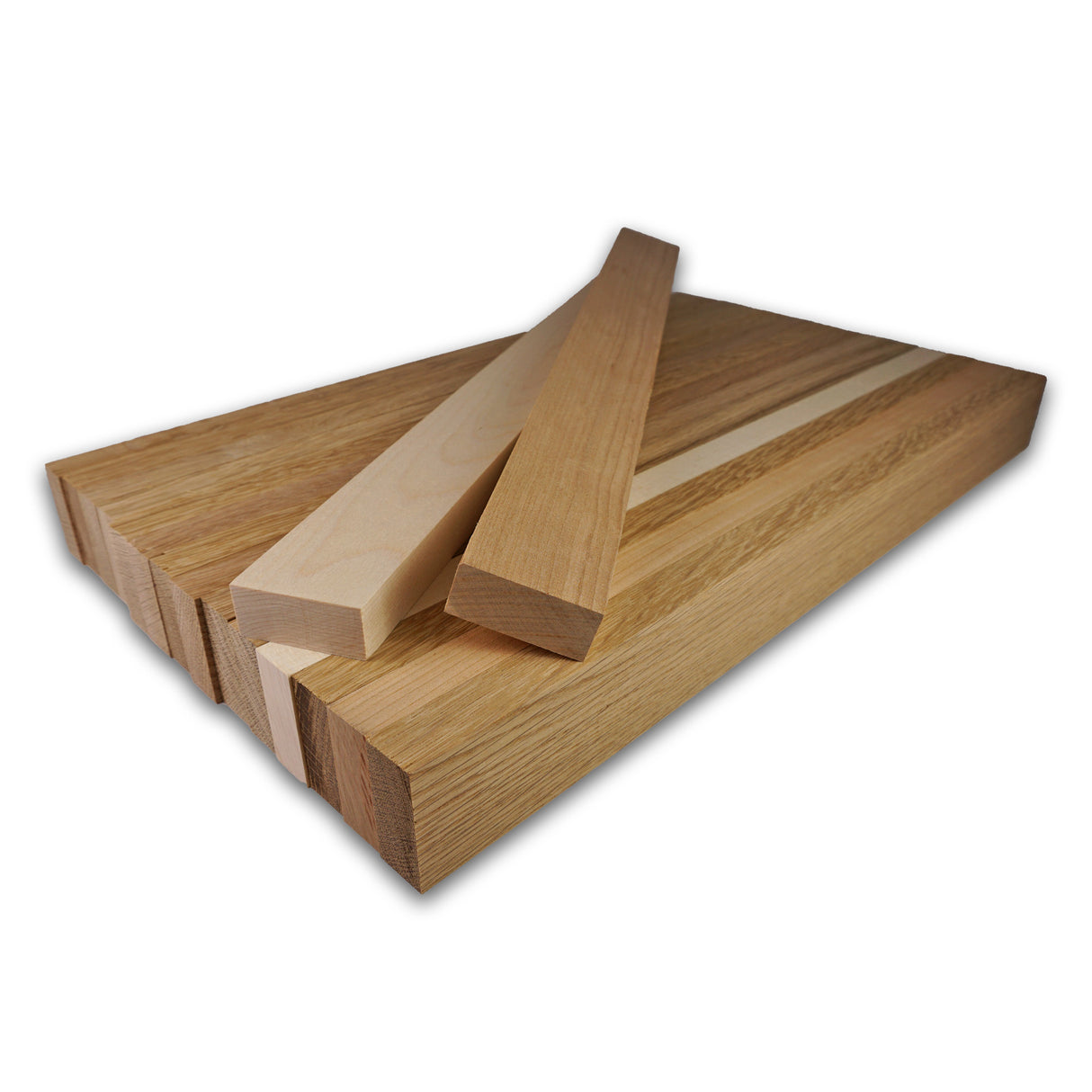 Cutting Board Kit - White Oak Accent Cutting Board (16pcs 3/4" x 1-3/4")