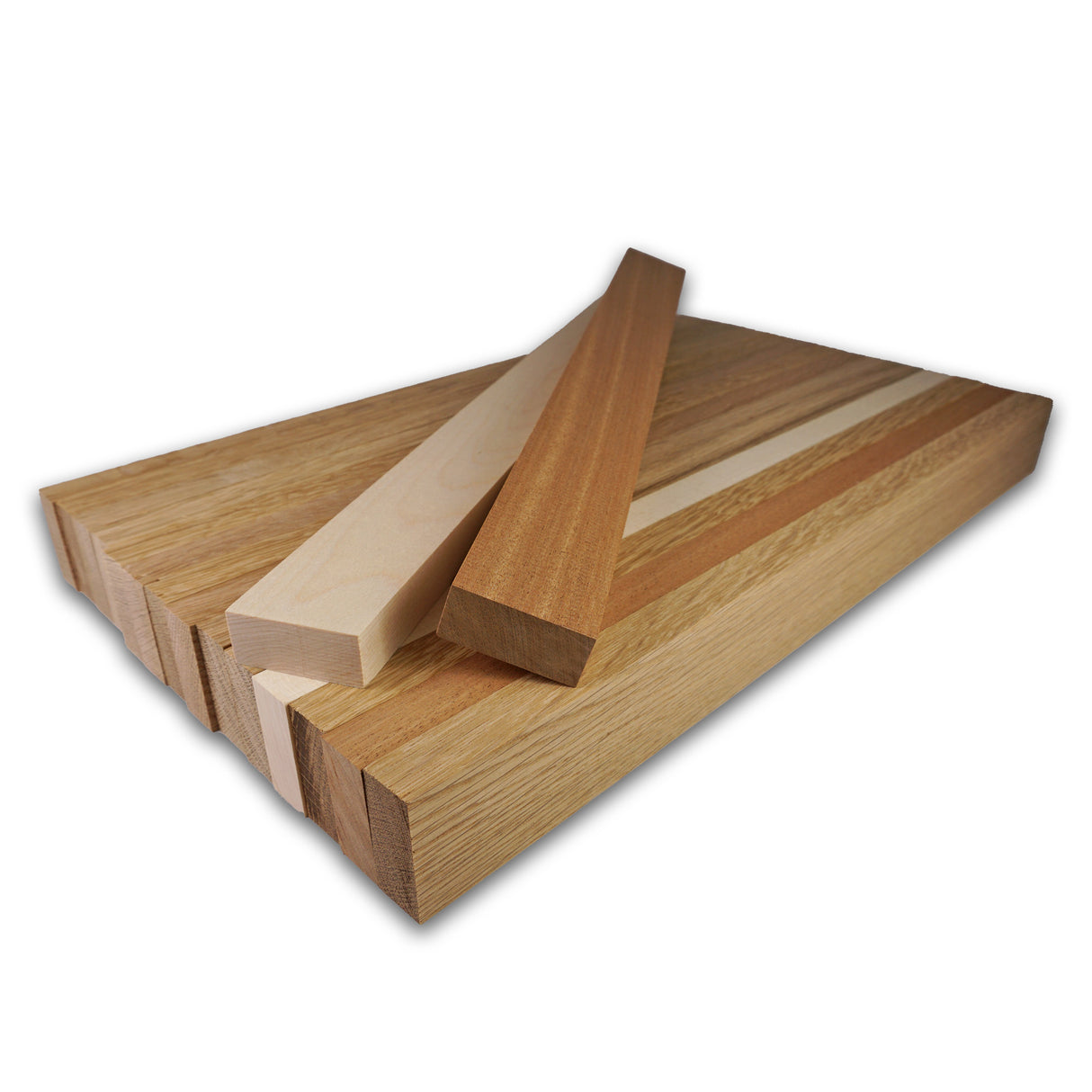 Cutting Board Kit - White Oak Accent Cutting Board (16pcs 3/4" x 1-3/4")