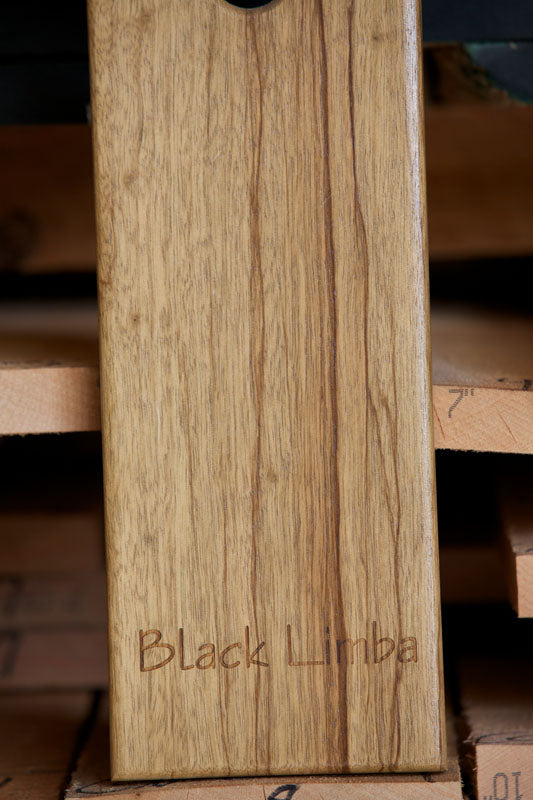 4/4 Black Limba Lumber Shorts Rough