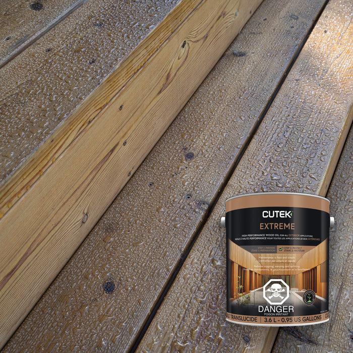 Cutek Extreme deck stain.