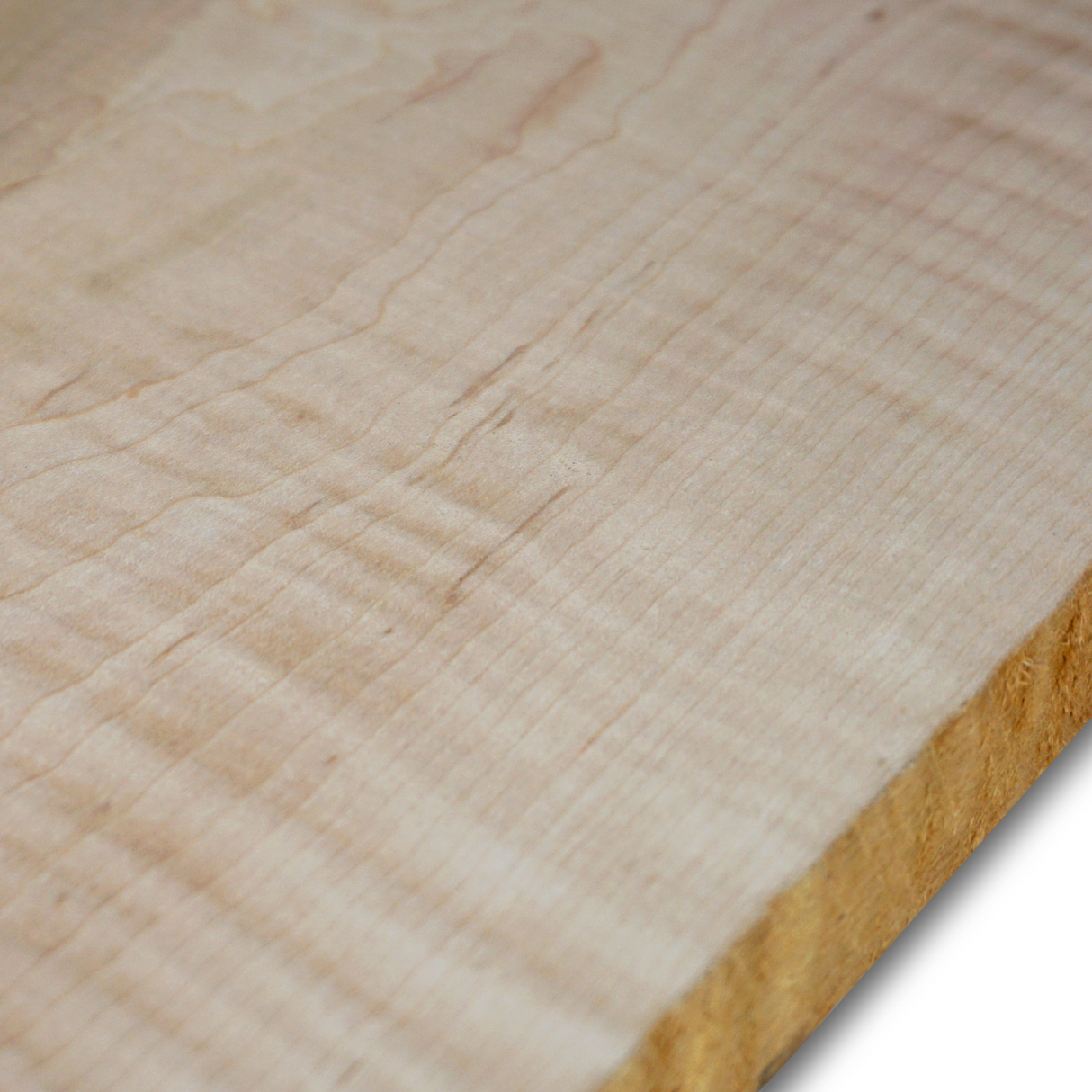 4/4 Curly Soft Maple Lumber Shorts - S3S 13/16"