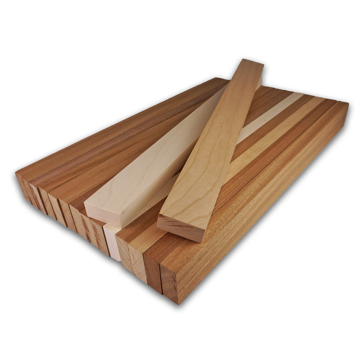 Cutting Board Kit - Sapele Mahogany Accent Cutting Board (16pcs 3/4" x 1-3/4")