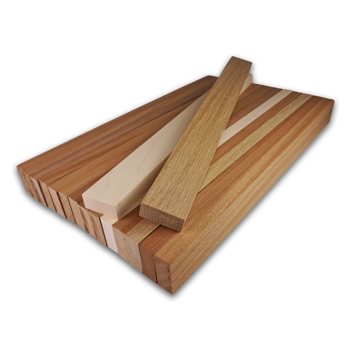 Cutting Board Kit - Sapele Mahogany Accent Cutting Board (16pcs 3/4" x 1-3/4")
