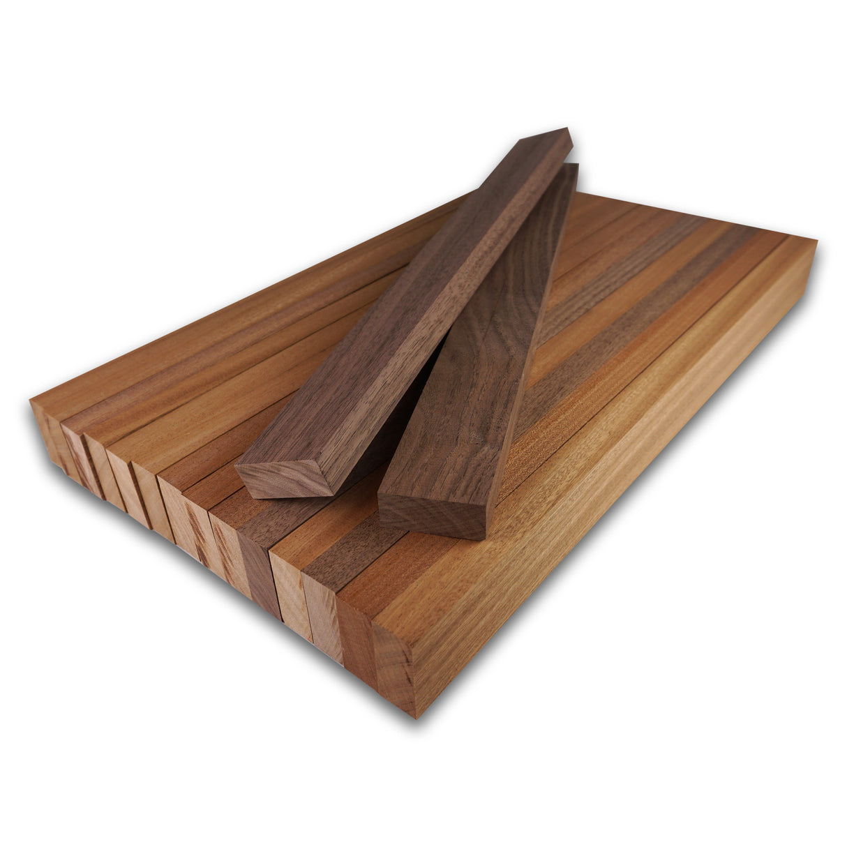 Cutting Board Kit - Sapele Mahogany Accent Cutting Board (16pcs 3/4" x 1-3/4")