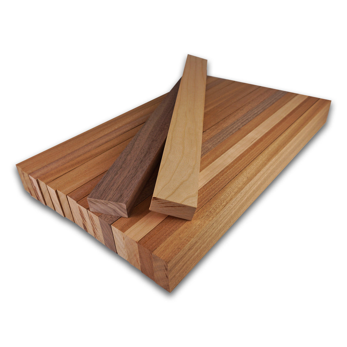 Cutting Board Kit - Sapele Mahogany Accent Cutting Board (16pcs 3/4" x 1-3/4")