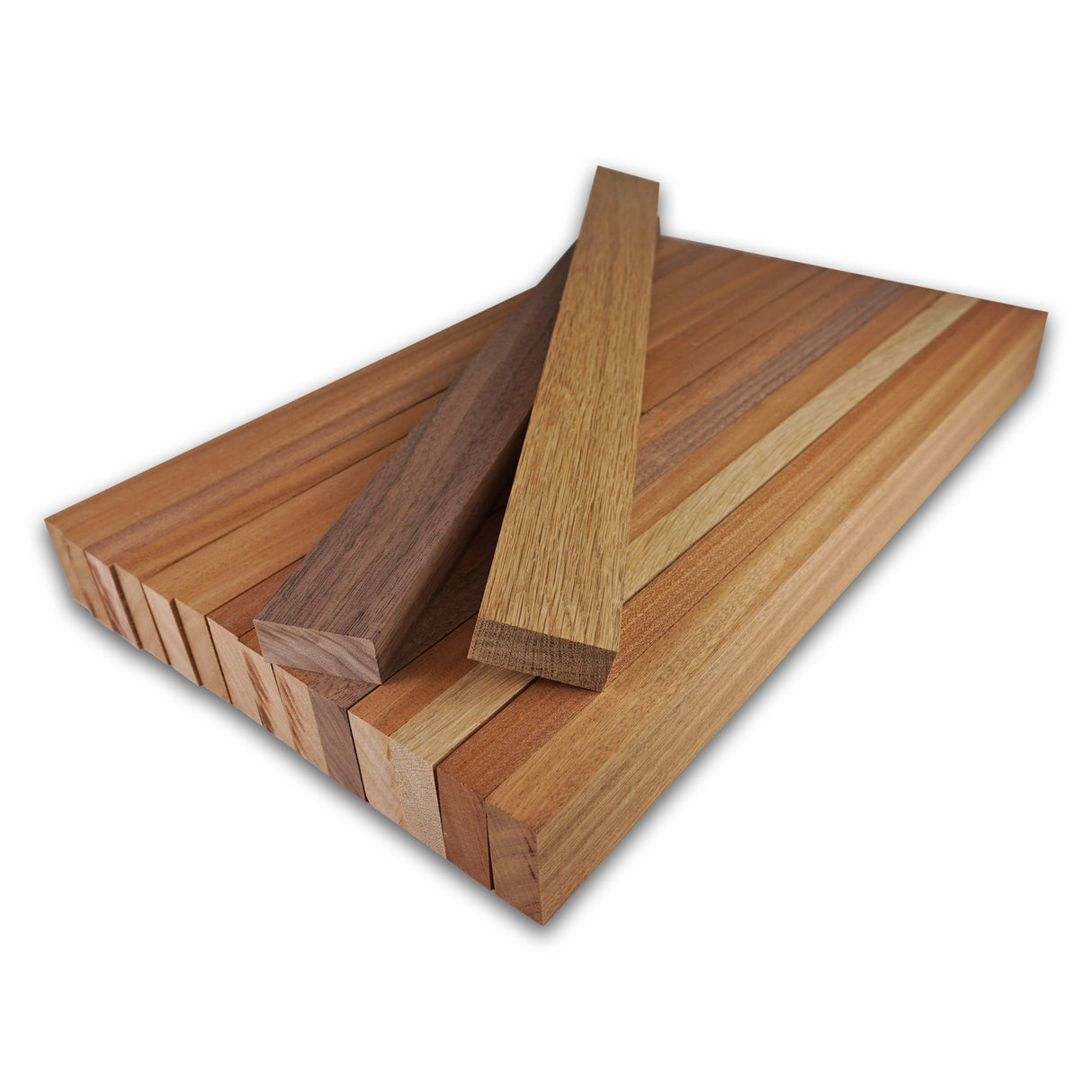 Cutting Board Kit - Sapele Mahogany Accent Cutting Board (16pcs 3/4" x 1-3/4")