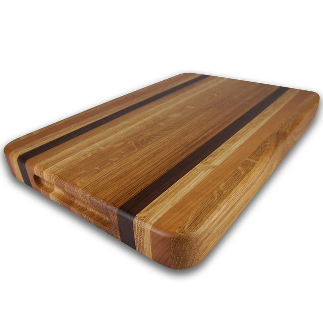 White Oak Cherry and Walnut Cutting Board Kit